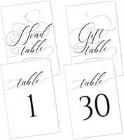 32 pieces 4 x 6 inches Wedding Table Numbers, Tabl