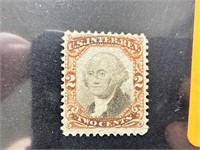 #R135 UNUSED 2C WASHINGTON REVENUE 1871-2 STAMP