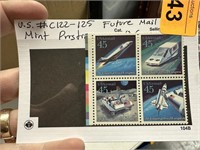 C122-125 FUTURE MAIL MINT SAMP BLOCK