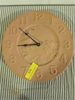 12 in terracotta wall clock