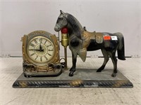 Time For Luck Horse Lamp and Clock