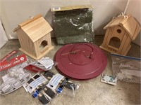 2 Wooden bird feeders to paint plus