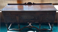 Antique Sideboard Buffet Side Server