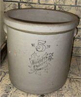 Monmouth Pottery 5 Gallon Crock
