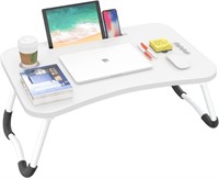 BUYIFY Folding Lap Desk, 23.6 Inch Portable Wood