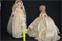 (2) VICTORIAN DOLLS ON STANDS