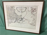 Large Framed Early Map Print