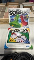 Sorry & Trouble Board Games