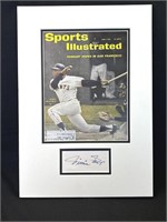 Willie Mays autographed cut