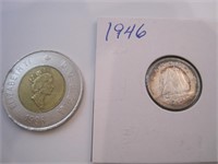 Canada 10 cents 1946 tres beau