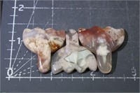 3, flower agate merrmaid/whale tails