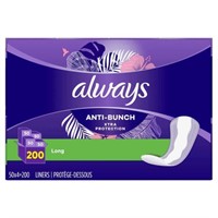 200-Pk Always Anti-Bunch Xtra Protection Daily