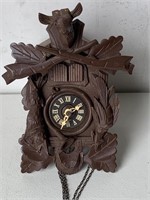FINE Black Forest German Cuckoo Hunters Clock