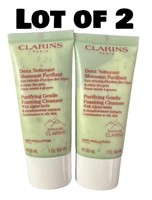 2X Clarins Purifying Gentle Foaming Cleanser /