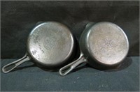 (2X) GRISWOLD # 5 SMALL BLOCK CAST IRON SKILLET