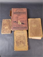 Antique 1776 Latin Bible, 1894 Poem Book, 1932