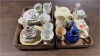 33pcs Vintage Glassware Plates, Vases, Teapots,