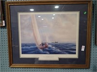 SIGNED & NUMBERED AMERICAS CUP PRINT 33x27