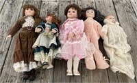 5 Collector Dolls
