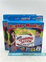 NEW Lot of 2- Art Skills Poster Motion Kit