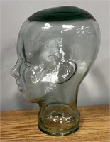 11" Tall Thick Glass Head Form