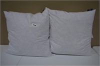 Serta down feather pillows Euro 24” square NEW