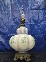 Vintage Opalescent Glass Lamp