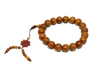 Large Wood Beads Prayer Bracelet