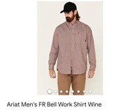 Ariat Men's FR Bell Work Shirt Wine