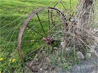 John Deere steel wheels 46" round