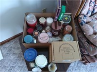 Lot of miscellaneous candles many home interior