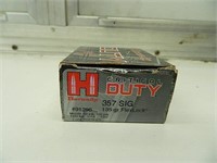 HORNADY CRITICAL DUTY 357 SIG 20 RD BOX