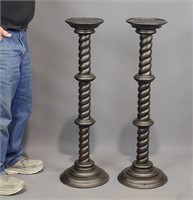 Pair of Wooden Stands