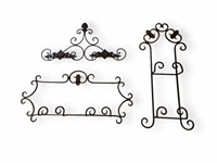 Rod Iron Ornamental Wall Plate Displays