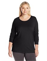 Just My Size Women's Plus Size Long Sleeve Tee,