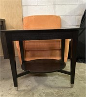 Orange Chair & End Table