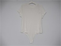 A New Day Women's LG Ribbed Bodysuit, White