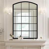 Arched Window Metal Mirror