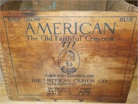 advertising box, American Old Faithful Crayons