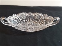 Crisp Clear Imperial Glass Crystal Pickle Dish 2
