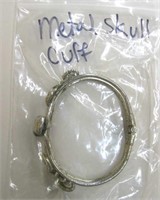 Metal Skull & Scorpion Cuff Bracelet