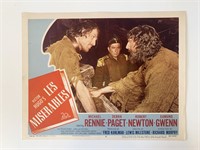 Les Misérables original 1952 vintage lobby card