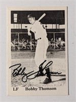 Bobby Thompson Signed Baseball Trading Card