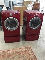Matched set of LG front load washer and dryer