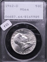 1962 D PCGS MS64 FRANKLIN HALF DOLLAR