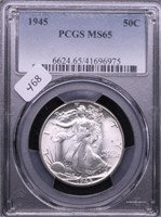 1945 PCGS MS65 WALKING HALF DOLLAR