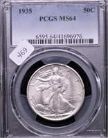 1935 PCGS MS64 WALKING HALF DOLLAR