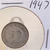 1947 Georgivs VI Canadian Silver Dime