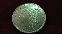 1921 P MORGAN SILVER $ AU 90%