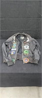 Vintage jacket with patches size 44